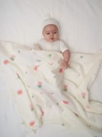 Buba Kids Фланелевая пеленка Кувшинка розовая 95х115см — изображение 2