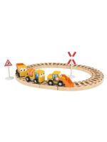 Hape Игровой набор Jadore Стройка с кольцевым шоссе Спецтехника