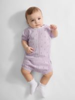 Happy Baby Комплект вязаный (футболка, шорты) лиловый