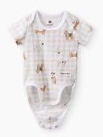 Happy Baby Набор из 2-х боди бежевый/собака — изображение 5