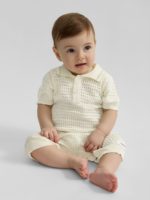 Happy Baby Песочник вязаный светло-молочный — изображение 2