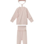 ToucanKids Комплект из ажура (распашонка, ползунки, чепчик) розовый