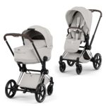 Cybex Коляска 2 в 1 Priam Style City Grey шасси Chrome Brown