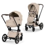 Cybex Коляска 2 в 1 Priam Style Cozy Beige шасси Rosegold