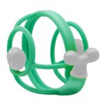 Mombella Прорезыватель-погремушка улитка бирюзовая