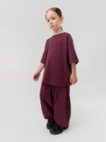 Bodo Костюм (футболка, брюки-алладины) бордовый — изображение 4