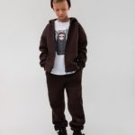 Bodo Костюм из футера с начесом (кофта с капюшоном, брюки) кофейный