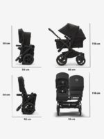 Bugaboo Коляска для двойни 2 в 1 Donkey 5 Twin Black/Forest Green/Forest Green — изображение 10
