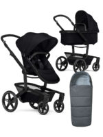 Joolz Коляска 2 в 1 Day 5 Space Black с флисовым конвертом Pure Grey