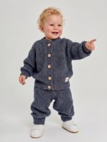 Mimibaby Комплект (кардиган, брюки) антрацитовый