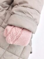 Mimibaby Варежки из шерсти мериноса пудровые — изображение 3