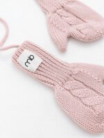 Mimibaby Варежки из шерсти мериноса пудровые — изображение 5