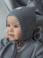 Наследник Выжанова Демисезонная шапка Гном серая