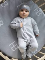 Наследник Выжанова Комбинезон вязаный серый