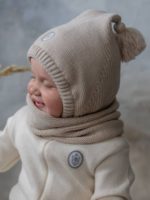 Наследник Выжанова Комплект (шапка, снуд) бежевый — изображение 3
