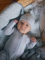 Наследник Выжанова Шапочка ажурная серо-голубая — изображение 4