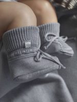 Наследник Выжанова Вязаные пинетки серые