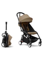 Stokke Коляска 2 в 1 Yoyo3 с мягкой люлькой шасси черное Кофейный — изображение 6