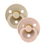 BIBS Набор из 2-х пустышек Colour Latex Vanilla/Blush 0-6 месяцев