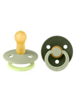 BIBS Набор из 2-х пустышек Studio Colour Fusion Latex Sage/Hunter Green Mix 6-18 месяцев — изображение 4