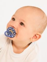 BIBS Пустышка Studio Colour Polka Baby Blue/Steel Blue 0-6 месяцев — изображение 2
