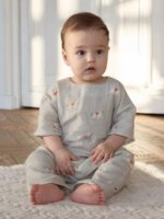 Buba Kids Комплект из муслина (рубашка, брюки) лошадки — изображение 3