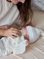 Buba Kids Набор из 3-х муслиновых платочков Песня севера/пудра/миндаль — изображение 2