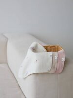 Buba Kids Набор из 3-х муслиновых платочков Песня севера/пудра/миндаль — изображение 4