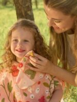 Buba Kids Набор из 3-х муслиновых платочков Ягодная поляна/пудра/сливочный — изображение 3