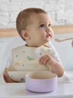 Edda Миска силиконовая на присоске с крышкой сирень — изображение 3