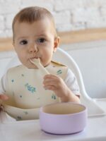 Edda Миска силиконовая на присоске с крышкой сирень — изображение 5