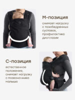 Happy Baby Эргорюкзак Babyhug Black — изображение 5