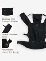 Happy Baby Эргорюкзак Babyhug Black — изображение 6