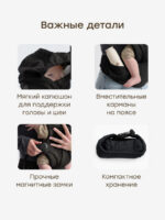 Happy Baby Эргорюкзак Babyhug Black — изображение 12