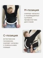 Happy Baby Эргорюкзак Babyride Black — изображение 4