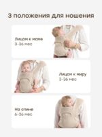 Happy Baby Эргорюкзак Babyride Milky — изображение 9