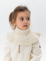 Mimibaby Манишка из шерсти мериноса молочная
