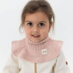 Mimibaby Манишка из шерсти мериноса пудровая