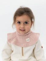 Mimibaby Манишка из шерсти мериноса пудровая