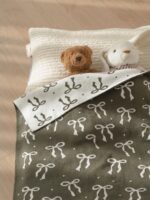 Mimibaby Плед из шерсти мериноса Бантики полынь — изображение 2