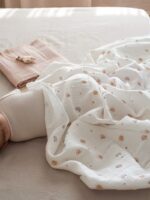Perina Комплект из 2-х муслиновых пеленок Планеты/латте 130х110см — изображение 3