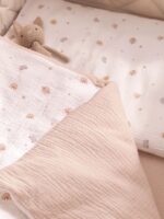 Perina Комплект постельного белья Muslin планеты/латте 120х60см — изображение 11
