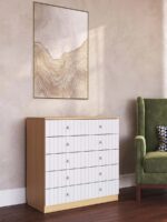 Antemi Комплект мебели с кроваткой Terra Light, комодом Fred, матрасом 100х70см и пеленальным столиком дерево — изображение 8