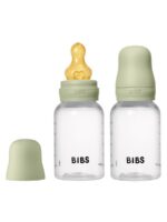 BIBS Набор из 2-х полипропиленовых бутылочек с латексной соской 150мл Sage