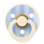 BIBS Пустышка Studio Colour Block Latex Ivory/Dusty Blue 6-18 месяцев