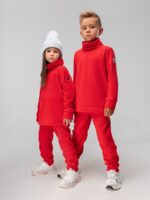 Bodo Костюм из флиса (кофта с воротником-стойкой, брюки) красный — изображение 2
