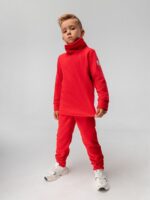 Bodo Костюм из флиса (кофта с воротником-стойкой, брюки) красный — изображение 3