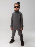 Bodo Костюм из флиса (кофта с воротником-стойкой, брюки) темно-серый
