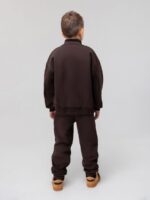 Bodo Костюм из футера с начесом (кофта на молнии, брюки) кофейный — изображение 8