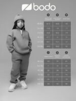 Bodo Костюм на полузамке с начёсом (толстовка, джоггеры) индиго — изображение 13